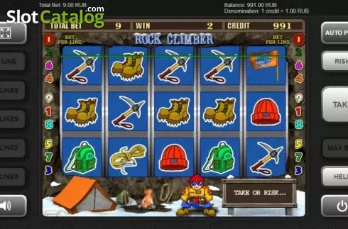 Скрин3. Rock Climber слот