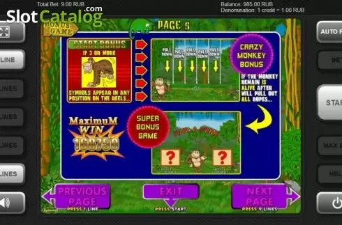 Скрин8. Crazy Monkey (Igrosoft) слот