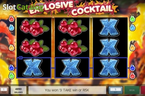 Скрин3. Explosive Fruit Cocktail слот