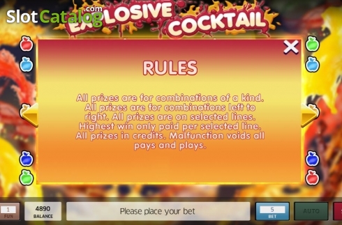 Скрин7. Explosive Fruit Cocktail слот