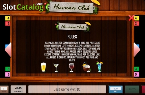 Скрин7. Havana Club слот