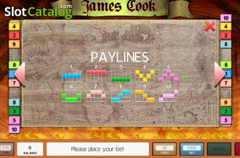 Скрин5. James Cook (InBet Games) слот
