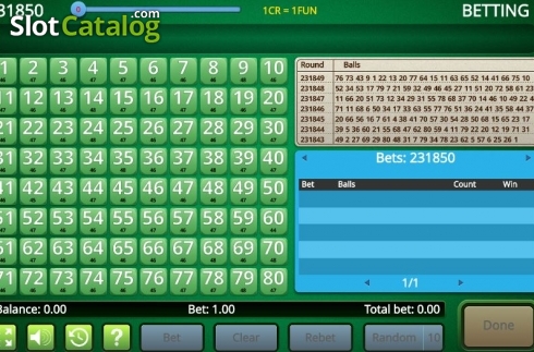 Скрин2. Keno Live (InBet Games) слот