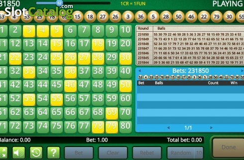 Скрин3. Keno Live (InBet Games) слот