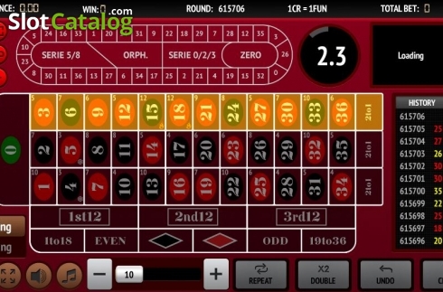 Скрин2. Live Roulette (InBet Games) слот