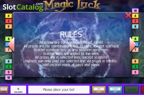 Скрин5. Magic Luck слот