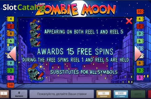 Скрин5. Zombie Moon слот
