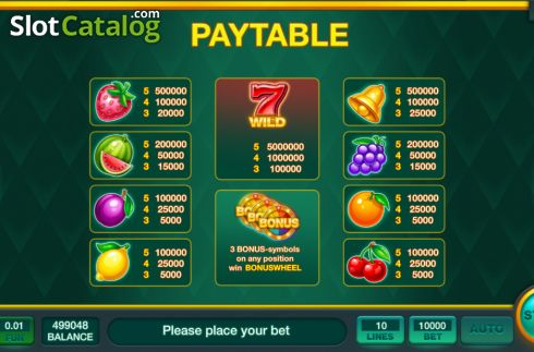 Скрин8. Fruits Fortune Wheel слот