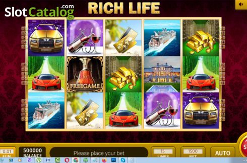 Скрин2. Rich Life 3x3 слот