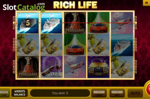 Скрин4. Rich Life 3x3 слот