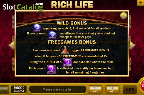 Скрин6. Rich Life 3x3 слот