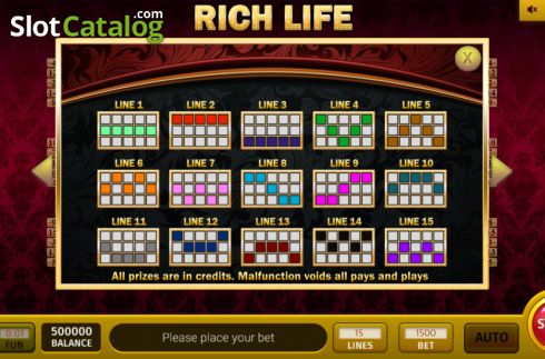 Скрин7. Rich Life 3x3 слот