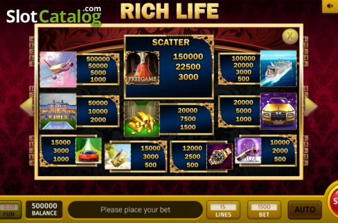 Скрин8. Rich Life 3x3 слот
