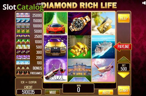 Скрин2. Diamond Rich Life Pull Tabs слот