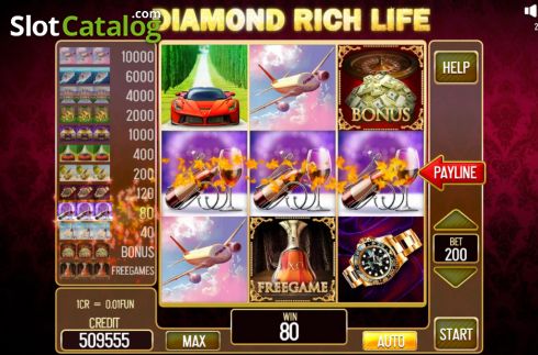 Скрин3. Diamond Rich Life Pull Tabs слот