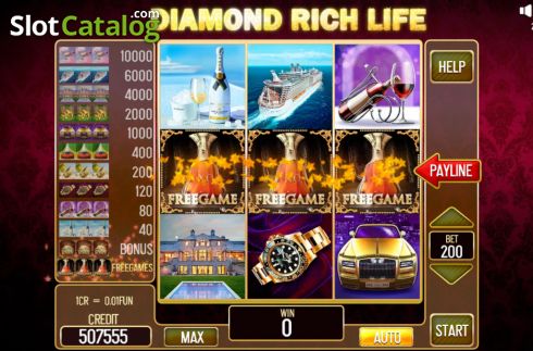 Скрин5. Diamond Rich Life Pull Tabs слот