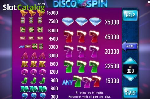 Скрин6. Disco Spin (InBet Games) слот