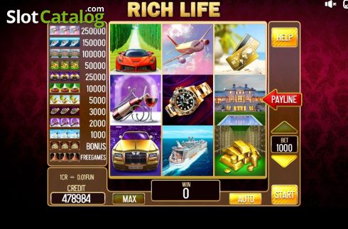 Скрин2. Rich Life (Pull Tabs) слот