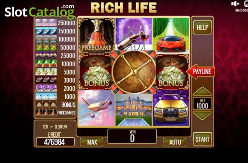 Скрин3. Rich Life (Pull Tabs) слот