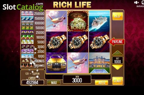 Скрин4. Rich Life (Pull Tabs) слот