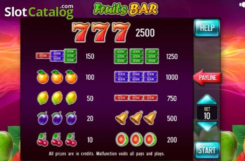 Скрин6. Fruits Bar Pull Tabs слот