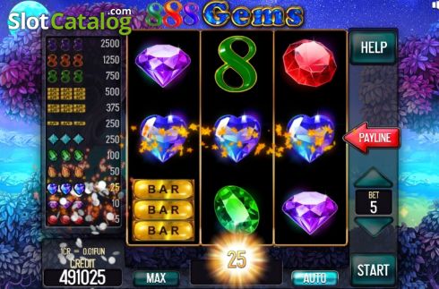 Скрин4. 888 Gems Pull Tabs слот