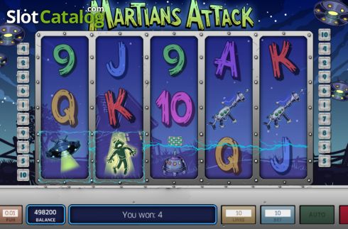 Скрин3. Martians Attack слот