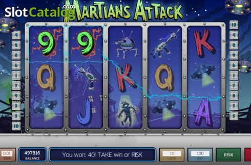 Скрин4. Martians Attack слот