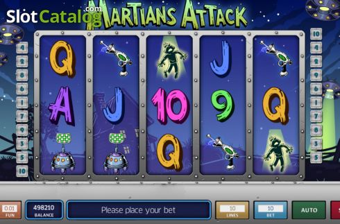 Скрин2. Martians Attack слот
