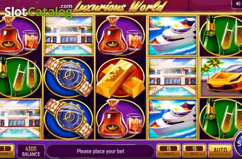 Скрин2. Luxurious World слот