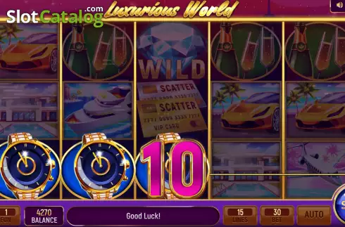 Скрин3. Luxurious World слот