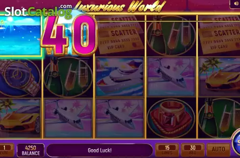 Скрин4. Luxurious World слот