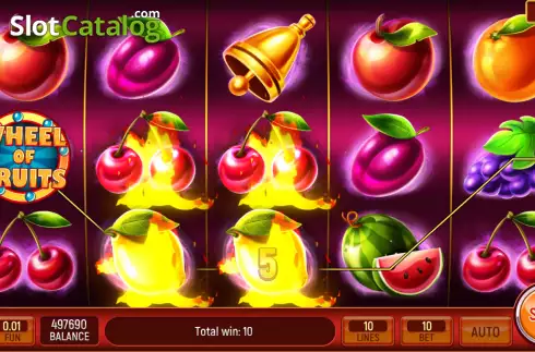 Скрин3. Wheel of Fruits слот
