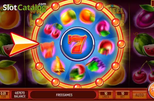 Скрин5. Wheel of Fruits слот
