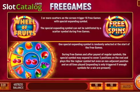 Скрин7. Wheel of Fruits слот