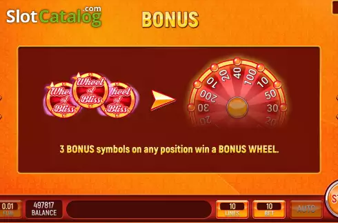 Скрин5. Wheel of Bliss слот