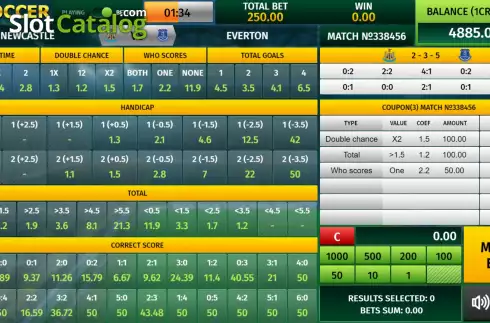 Скрин2. Virtual Soccer (InBet Games) слот