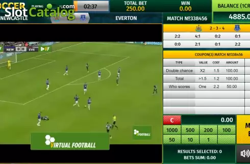 Скрин3. Virtual Soccer (InBet Games) слот