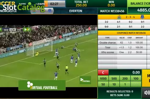 Скрин4. Virtual Soccer (InBet Games) слот