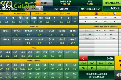 Скрин6. Virtual Soccer (InBet Games) слот