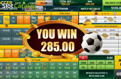Скрин7. Virtual Soccer (InBet Games) слот