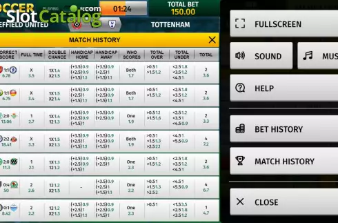 Скрин8. Virtual Soccer (InBet Games) слот