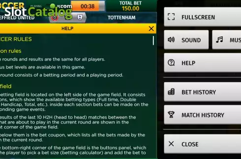 Скрин9. Virtual Soccer (InBet Games) слот