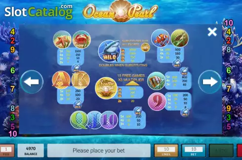 Скрин8. Ocean Pearl (InBet Games) слот