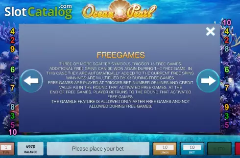 Скрин9. Ocean Pearl (InBet Games) слот