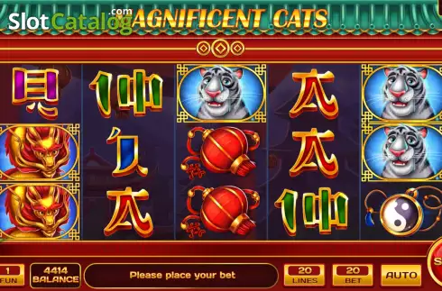 Скрин2. Magnificent Cats слот