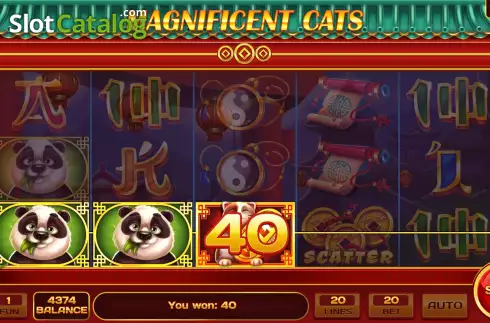 Скрин4. Magnificent Cats слот