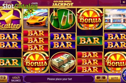 Скрин2. Golden Wheel Jackpot слот