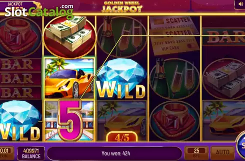 Скрин7. Golden Wheel Jackpot слот