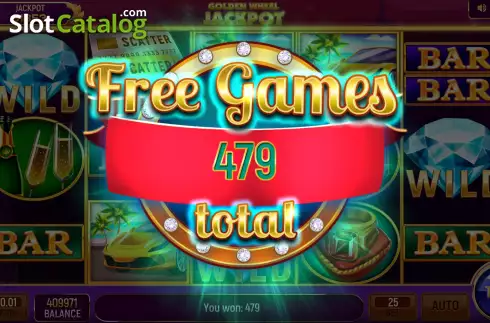 Скрин8. Golden Wheel Jackpot слот